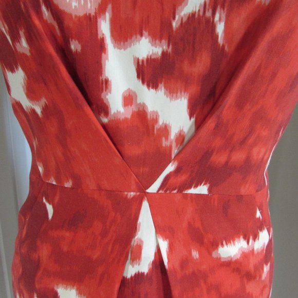 J Crew Cream and Red Patterned Dress - Picture 2 of 6